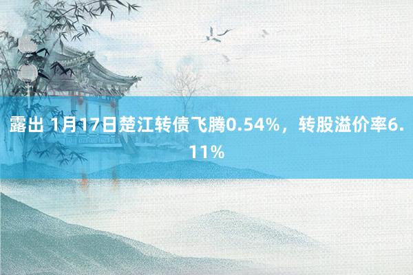 露出 1月17日楚江转债飞腾0.54%，转股溢价率6.11%